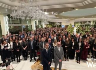 La cena degli auguri del Gruppo la Cassa di Ravenna con tutto il personale, 724 persone presenti