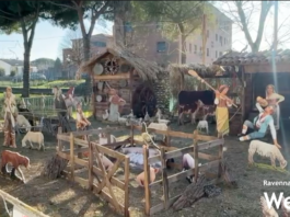 Tanti visitatori al presepe di Lido Adriano