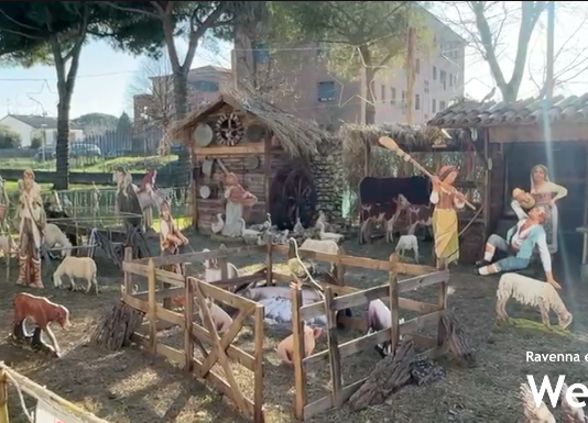 Tanti visitatori al presepe di Lido Adriano