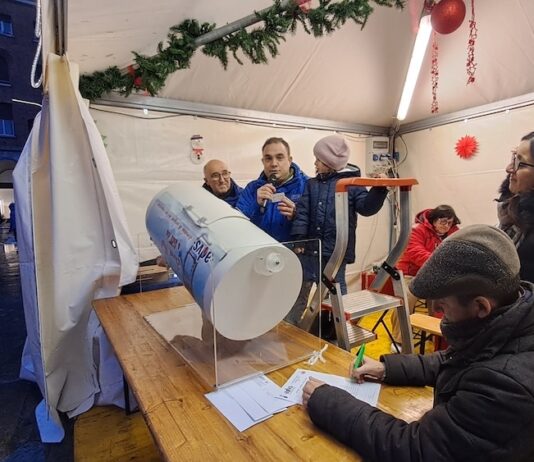Villaggio di Natale di ADVS Fidas Ravenna estrazione della lotteria. I numeri vincenti