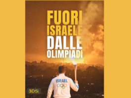 Presidio di protesta per il passaggio della fiaccola olimpica a Faenza