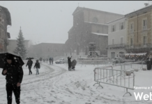 Abbondante nevicata in tutto il ravennate