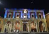 Massa Lombarda, il Municipio illuminato di blu per la Giornata nazionale delle vittime civili delle guerre
