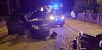 Frontale in via Bonifica a Porto Fuori