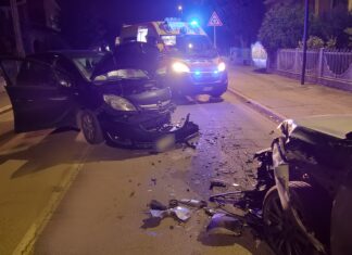 Frontale in via Bonifica a Porto Fuori