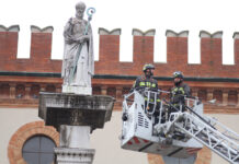 Scosse avvertite anche nel centro di Ravenna: lesionata la statua di Sant’Apollinare