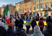 Manifestazione per l’Ucraina a Ravenna, la presenza del Partito Liberaldemocratico