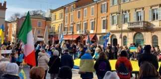 Manifestazione per l’Ucraina a Ravenna, la presenza del Partito Liberaldemocratico