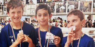 Esordienti quattro volte sul podio al Torneo Invernale di nuoto