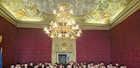 Gli studenti dell’ITIP “Bucci” ricevuti a Palazzo Manfredi dopo il premio al Quirinale
