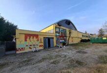 Museo diffuso di Granarolo: iniziata la seconda parte del murales sul capannone di ORI Altini